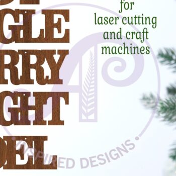 Intra απο ξύλο plywood 3mm-4mm πάχος - Χριστουγεννιάτικα στολίδια Word, Δίασταση 6x6 cm INTRAFABR-81959398 - Image 2