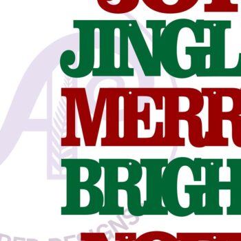 Intra απο ξύλο plywood 3mm-4mm πάχος - Χριστουγεννιάτικα στολίδια Word, Δίασταση 6x6 cm INTRAFABR-81959398 - Image 3