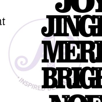 Intra απο ξύλο plywood 3mm-4mm πάχος - Χριστουγεννιάτικα στολίδια Word, Δίασταση 6x6 cm INTRAFABR-81959398 - Image 4