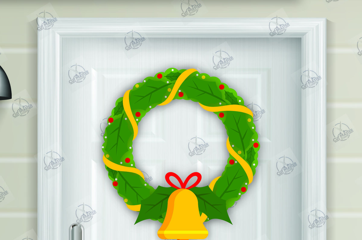 Intra απο ξύλο plywood 3mm-4mm πάχος - Χριστουγεννιάτικο στεφάνι Laser Cut  Δίασταση 15x15 cm INTRAFABR-111494703