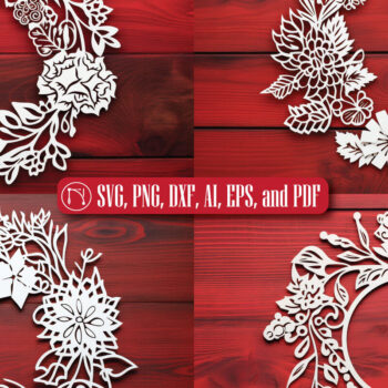 Intra απο ξύλο plywood 3mm-4mm πάχος - Χριστουγεννιάτικο στεφάνι στολίδι  Πακέτο Δίασταση 4x4 cm INTRAFABR-82603792 - Image 1