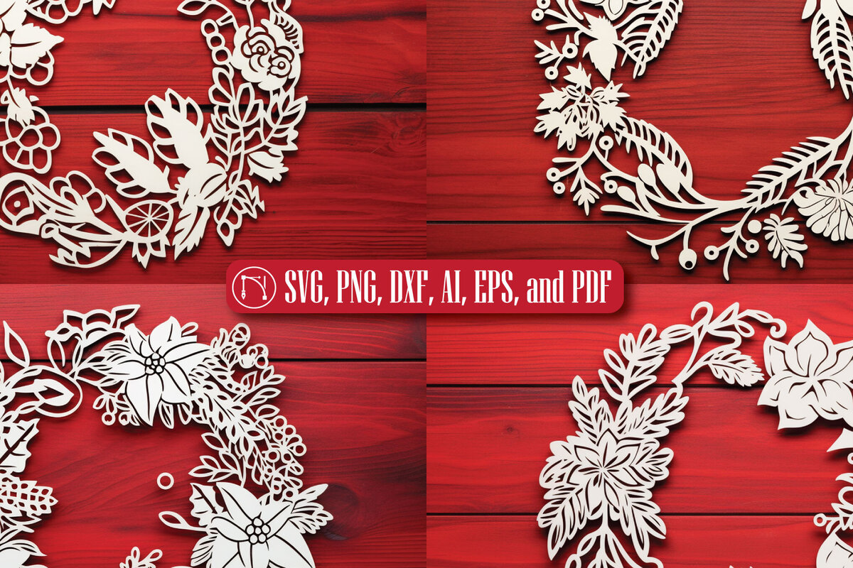 Intra απο ξύλο plywood 3mm-4mm πάχος - Χριστουγεννιάτικο στεφάνι στολίδι  Πακέτο Δίασταση 4x4 cm INTRAFABR-82604182