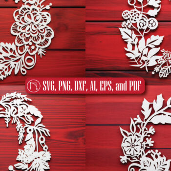 Intra απο ξύλο plywood 3mm-4mm πάχος - Χριστουγεννιάτικο στεφάνι στολίδι  Πακέτο Δίασταση 4x4 cm INTRAFABR-82604618 - Image 3