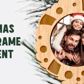 Intra απο ξύλο plywood 3mm-4mm πάχος - Χριστουγεννιάτικο στεφάνι. Στολίδι κορνίζας Δίασταση 20x25 cm INTRAFABR-81910096 - Image 1