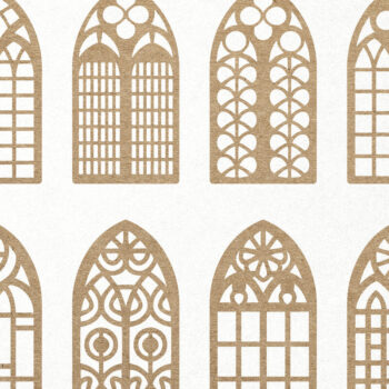 Intra απο ξύλο plywood 3mm-4mm πάχος - Πακέτο  γοτθικού παραθύρου Church Arch Δίασταση 30x20 cm INTRAFABR-121268491 - Image 2