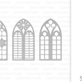 Intra απο ξύλο plywood 3mm-4mm πάχος - Πακέτο  γοτθικού παραθύρου Church Arch Δίασταση 30x20 cm INTRAFABR-121268491 - Image 6