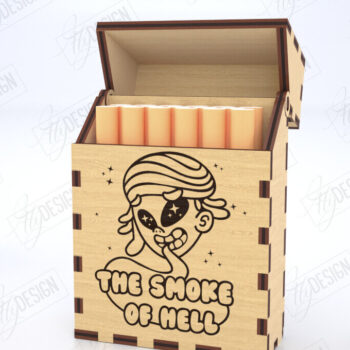 Intra απο ξύλο plywood 3mm-4mm πάχος - Κοπή Laser Box | Κουτί καπνού Δίασταση 20x20 cm INTRAFABR-120158960 - Image 1