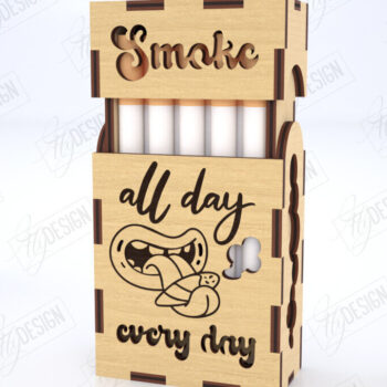 Intra απο ξύλο plywood 3mm-4mm πάχος - Κοπή Laser Box | Κουτί καπνού Δίασταση 20x20 cm INTRAFABR-120158964 - Image 1