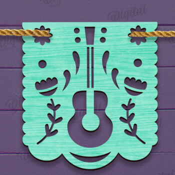 Intra απο ξύλο plywood 3mm-4mm πάχος - Cinco De Mayo Banner Laser Cut Δίασταση 30x20 cm INTRAFABR-118735107 - Image 1