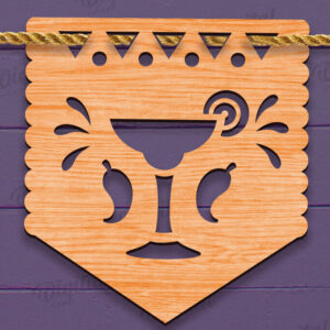 Intra απο ξύλο plywood 3mm-4mm πάχος - Cinco De Mayo Banner Laser Cut Δίασταση 30x20 cm INTRAFABR-118735167