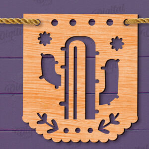 Intra απο ξύλο plywood 3mm-4mm πάχος - Cinco De Mayo Banner Laser Cut Δίασταση 30x20 cm INTRAFABR-118735192