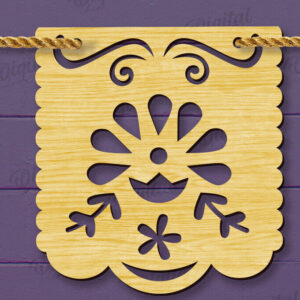 Intra απο ξύλο plywood 3mm-4mm πάχος - Cinco De Mayo Banner Laser Cut Δίασταση 30x20 cm INTRAFABR-118735230