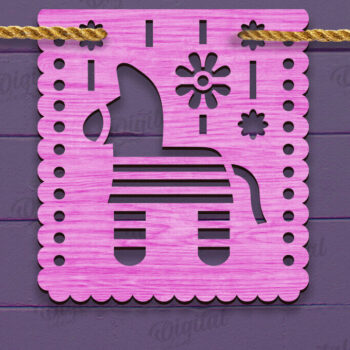 Intra απο ξύλο plywood 3mm-4mm πάχος - Cinco De Mayo Banner Laser Cut Δίασταση 30x20 cm INTRAFABR-118735088 - Image 1