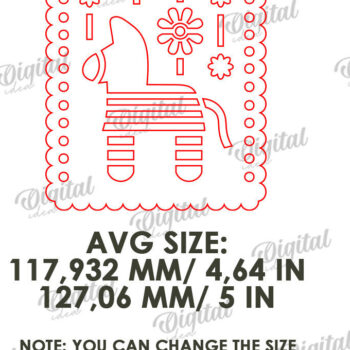 Intra απο ξύλο plywood 3mm-4mm πάχος - Cinco De Mayo Banner Laser Cut Δίασταση 30x20 cm INTRAFABR-118735088 - Image 2