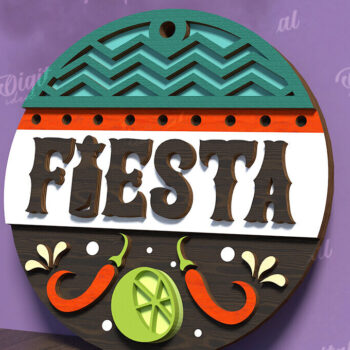 Intra απο ξύλο plywood 3mm-4mm πάχος - Cinco De Mayo Round Signs Bundle Laser Δίασταση 30x20 cm INTRAFABR-119721376 - Image 12