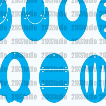 Intra απο ξύλο plywood 3mm-4mm πάχος - Σκουλαρίκι κύκλου , Πρότυπο σκουλαρικιών Δίασταση 3x3 cm INTRAFABR-13277203 - Image 3