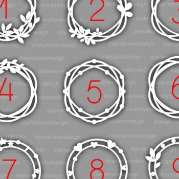 Intra απο ξύλο plywood 3mm-4mm πάχος - Κύκλος Πλαίσιο  Πακέτο , Πλαίσιο Φύλλων Δίασταση 20x25 cm INTRAFABR-32917775 - Image 3