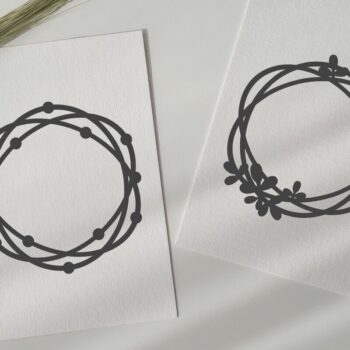 Intra απο ξύλο plywood 3mm-4mm πάχος - Κύκλος Πλαίσιο  Πακέτο , Πλαίσιο Φύλλων Δίασταση 20x25 cm INTRAFABR-32917775 - Image 5