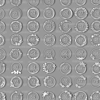 Intra απο ξύλο plywood 3mm-4mm πάχος - Κύκλος Πλαίσιο  Πακέτο , Πλαίσιο Φύλλων Δίασταση 20x25 cm INTRAFABR-32683955 - Image 2