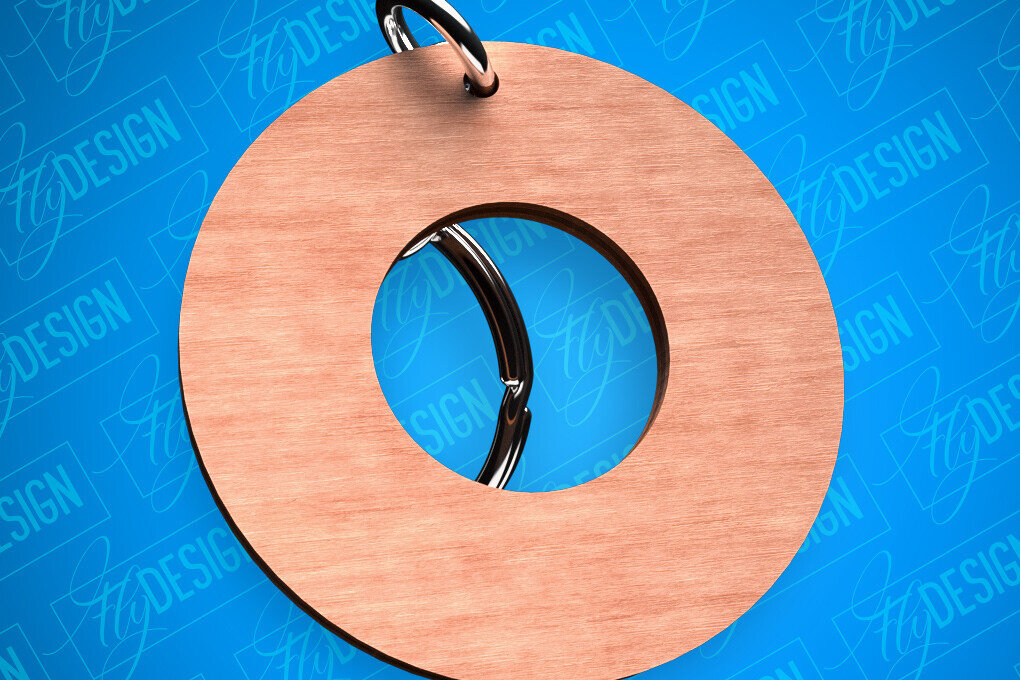 Intra απο ξύλο plywood 3mm-4mm πάχος - Κύκλος μπρελόκ σχήματα Laser Cut  Δίασταση 4x4 cm INTRAFABR-82325766