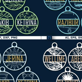 Intra απο ξύλο plywood 3mm-4mm πάχος - Πακέτο  Sign Sign Name Circle Cut Laser Cut Δίασταση 30x20 cm INTRAFABR-68219681 - Image 1