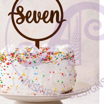 Intra απο ξύλο plywood 3mm-4mm πάχος - Circle Number Cake Topper  7 8 και 9 Δίασταση 30x20 cm INTRAFABR-120251552 - Image 3