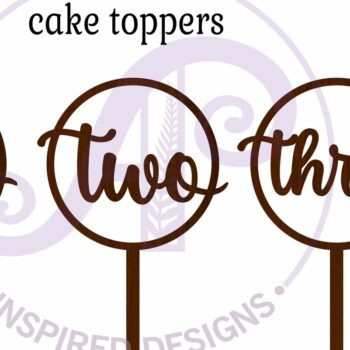 Intra απο ξύλο plywood 3mm-4mm πάχος - Circle Number Cake Topper Laser Cut Δίασταση 30x20 cm INTRAFABR-120251494 - Image 4