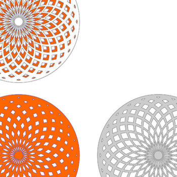 Intra απο ξύλο plywood 3mm-4mm πάχος - Κύκλος Yantra Στολίδι Δίασταση 6x6 cm INTRAFABR-113704239 - Image 2