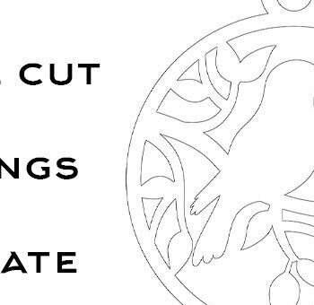 Intra απο ξύλο plywood 3mm-4mm πάχος - Σκουλαρίκια κυκλικής σιλουέτας πουλιών  Δίασταση 3x3 cm INTRAFABR-105873832 - Image 2