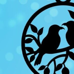 Intra απο ξύλο plywood 3mm-4mm πάχος - Circular Birds Earrings Cut Laser Δίασταση 3x3 cm INTRAFABR-105873843