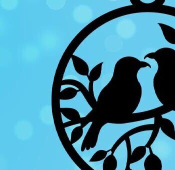 Intra απο ξύλο plywood 3mm-4mm πάχος - Circular Birds Earrings Cut Laser Δίασταση 3x3 cm INTRAFABR-105873843 - Image 1