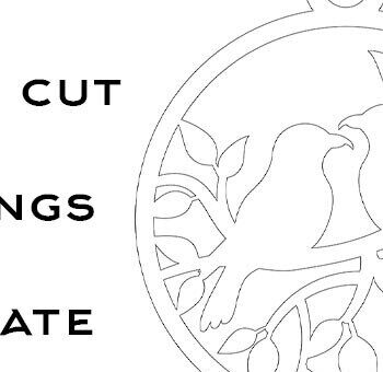 Intra απο ξύλο plywood 3mm-4mm πάχος - Circular Birds Earrings Cut Laser Δίασταση 3x3 cm INTRAFABR-105873843 - Image 2