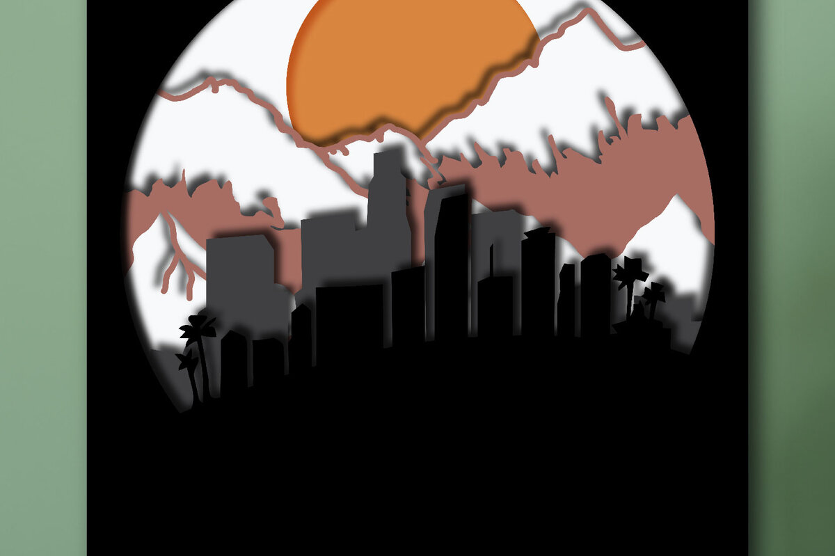 Intra απο ξύλο plywood 3mm-4mm πάχος - City 3D Shadow Box Paper Cut   Δίασταση 25x25 cm INTRAFABR-30717363