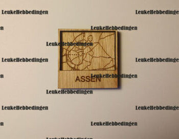 Intra απο ξύλο plywood 3mm-4mm πάχος - Χάρτης πόλης Κάτοψη Assen για Laser Δίασταση 30x30 cm INTRAFABR-87828432 - Image 1