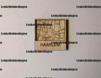 Intra απο ξύλο plywood 3mm-4mm πάχος - Χάρτης πόλης Κάτοψη του Χάρλεμ για λέιζερ Δίασταση 30x30 cm INTRAFABR-87831118 - Image 1