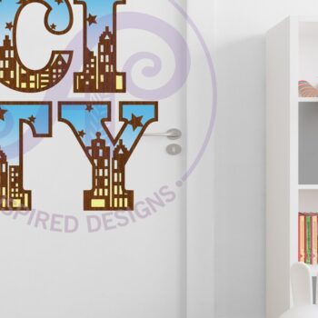 Intra απο ξύλο plywood 3mm-4mm πάχος - Σκηνή πόλης Γράμματα Αλφάβητο Σετ X 51 Δίασταση 30x20 cm INTRAFABR-95280533 - Image 3