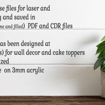 Intra απο ξύλο plywood 3mm-4mm πάχος - City Scene Number Cake Toppers  Cut Δίασταση 30x20 cm INTRAFABR-95480330 - Image 4