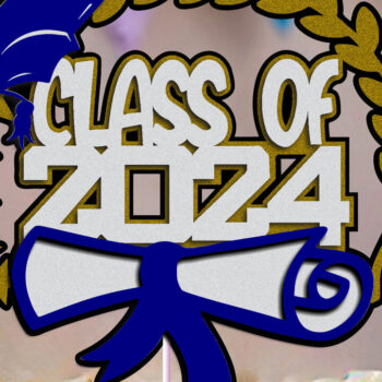 Intra απο ξύλο plywood 3mm-4mm πάχος - Κατηγορία 2024 Cake Topper  Δίασταση 20x20 cm INTRAFABR-102435091 - Image 1