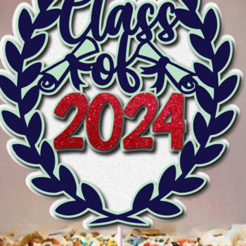 Intra απο ξύλο plywood 3mm-4mm πάχος - Κατηγορία 2024 Cake Topper  Δίασταση 20x20 cm INTRAFABR-102442529 - Image 1