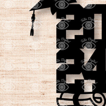 Intra απο ξύλο plywood 3mm-4mm πάχος - Τάξη του 2024 Graduation Cake Design Δίασταση 30x20 cm INTRAFABR-81154888 - Image 7