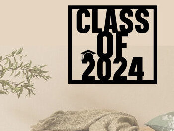 Intra απο ξύλο plywood 3mm-4mm πάχος - Κατηγορία 2024 Graduation Metal Laser Cut Δίασταση 40x50 cm INTRAFABR-87199258 - Image 1