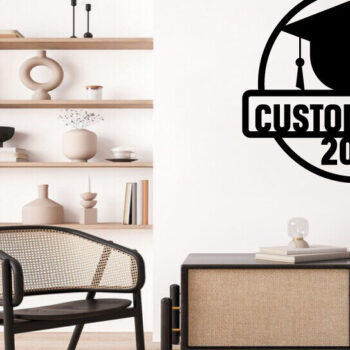 Intra απο ξύλο plywood 3mm-4mm πάχος - Κατηγορία 2024 Graduation Metal Laser Cut Δίασταση 40x50 cm INTRAFABR-100257783 - Image 2