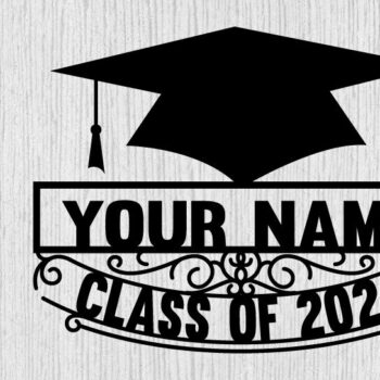 Intra απο ξύλο plywood 3mm-4mm πάχος - Κατηγορία 2024 Graduation Metal Laser Cut Δίασταση 40x50 cm INTRAFABR-100257947 - Image 1