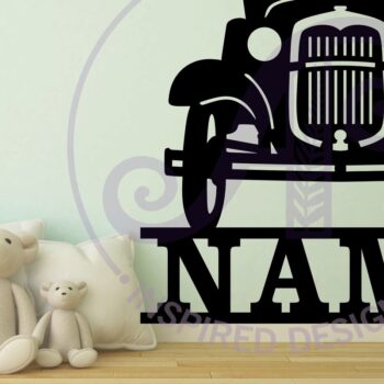 Intra απο ξύλο plywood 3mm-4mm πάχος -  Κλασικού ονόματος αυτοκινήτου   Laser Cut Δίασταση 30x20 cm INTRAFABR-102624940 - Image 2