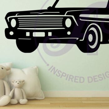 Intra απο ξύλο plywood 3mm-4mm πάχος - Κλασικό σχέδιο επιγραφής αυτοκινήτου 3,   Δίασταση 40x50 cm INTRAFABR-98433868 - Image 2