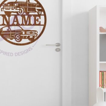 Intra απο ξύλο plywood 3mm-4mm πάχος - Κλασικά αυτοκίνητα Σήμα ονόματος Laser Cut Art Δίασταση 30x20 cm INTRAFABR-81302976 - Image 3