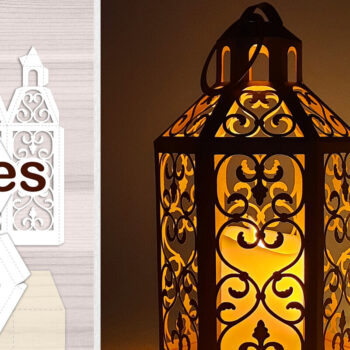 Intra απο ξύλο plywood 3mm-4mm πάχος - Κλασικό χάρτινο φανάρι  Cut  Δίασταση 20x20 cm INTRAFABR-80129607 - Image 1