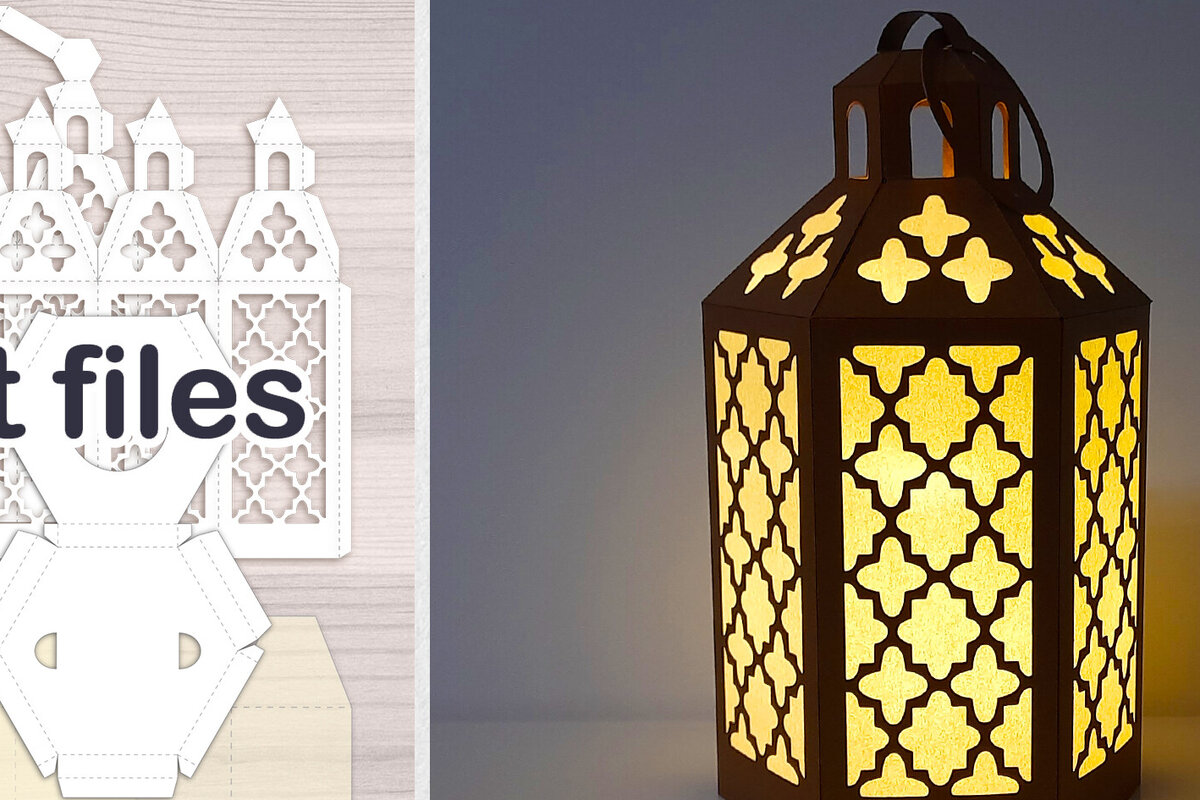 Intra απο ξύλο plywood 3mm-4mm πάχος - Κλασικό χάρτινο φανάρι  για Cricut Δίασταση 20x20 cm INTRAFABR-78166147