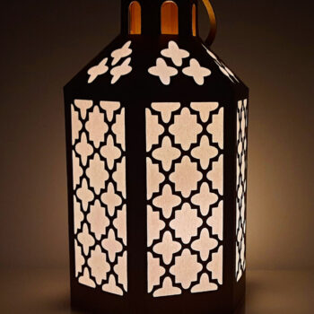 Intra απο ξύλο plywood 3mm-4mm πάχος - Κλασικό χάρτινο φανάρι  για Cricut Δίασταση 20x20 cm INTRAFABR-78166147 - Image 5