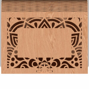 Intra απο ξύλο plywood 3mm-4mm πάχος - Κλασικό μοτίβο Laser Cut Box Δίασταση 30x30 cm INTRAFABR-118197085